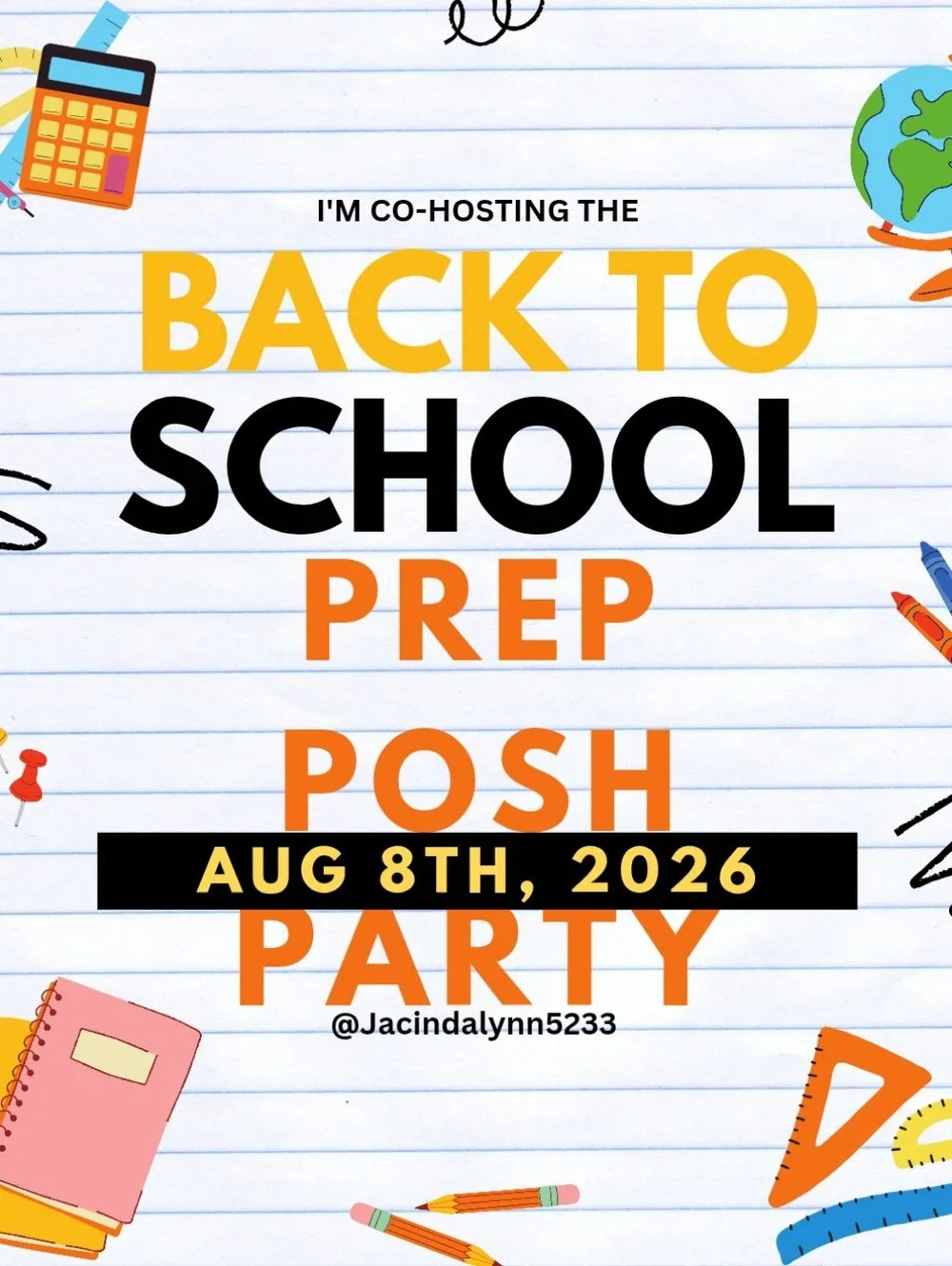 Join Me As I CO-HOST The BACK TO SCHOOL PREP POSH PARTY AUG 8TH 2026 !!!